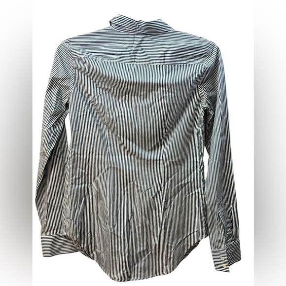 Theory Classic Striped Button-Down Shirt - Picture 4 of 7